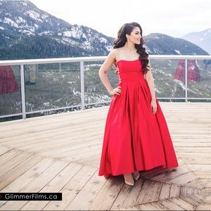 Off shoulder Red Dress